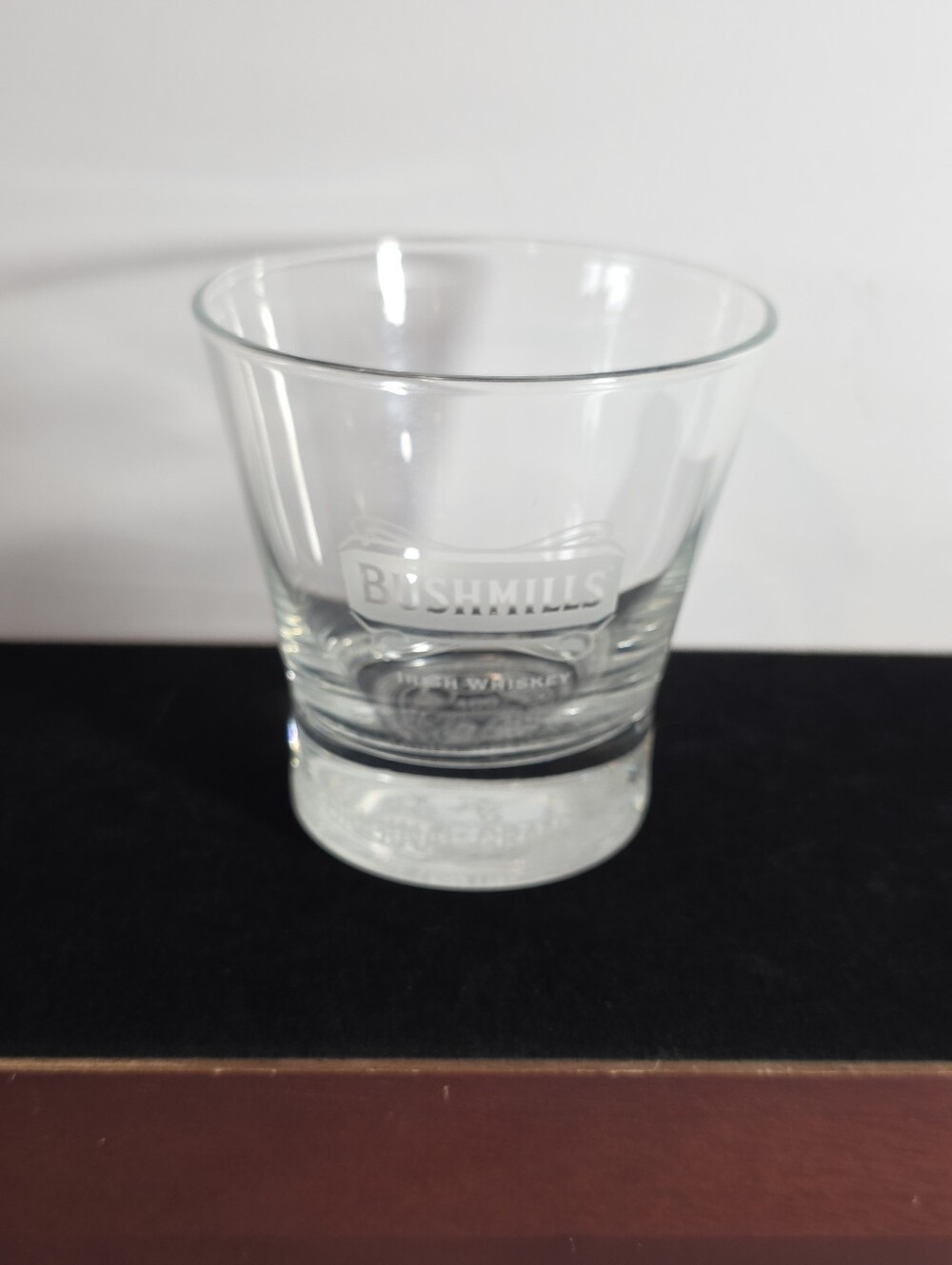 Bushmills Irish Whiskey Glass 400th Anniversary Lowball Rocks Tumbler 1608